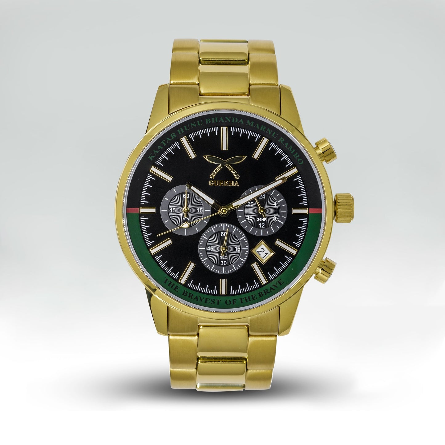 G-200 Gold stainless steel men's wristwatch